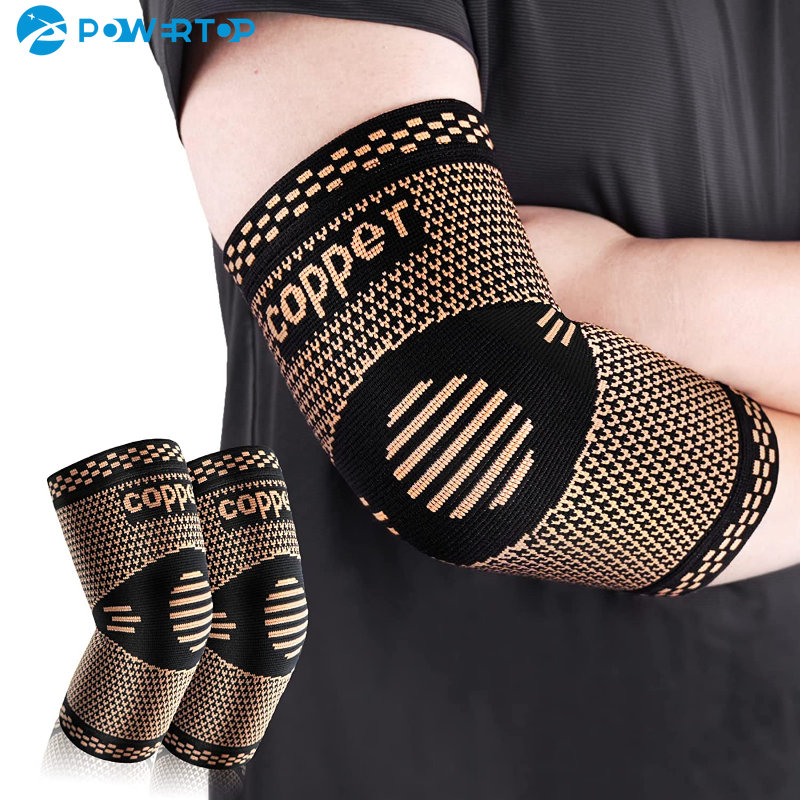 Tennis Elbow Brace - 1PC miedziany rękaw kompresyjny na łokieć,