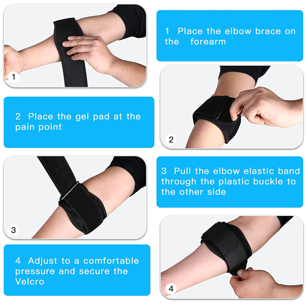 1 szt. Regulowany pasek kompre – Tennis Elbow Brace recenzja i cena